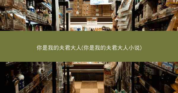 你是我的夫君大人(你是我的夫君大人小说)